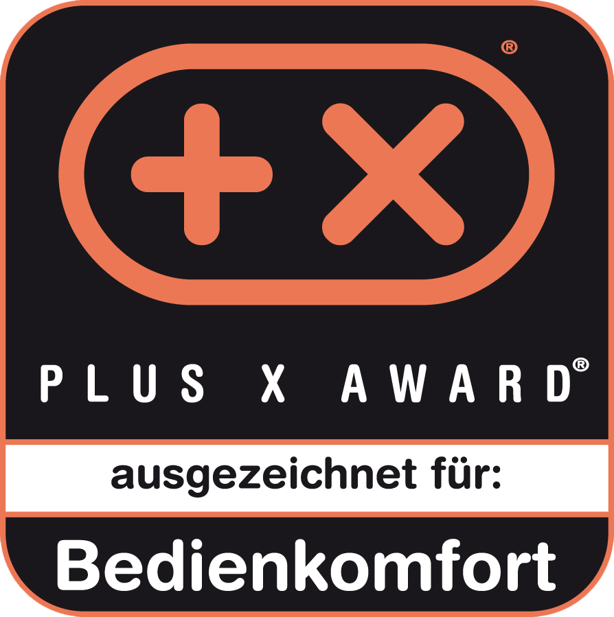 Plus X Award Bedienkomfort